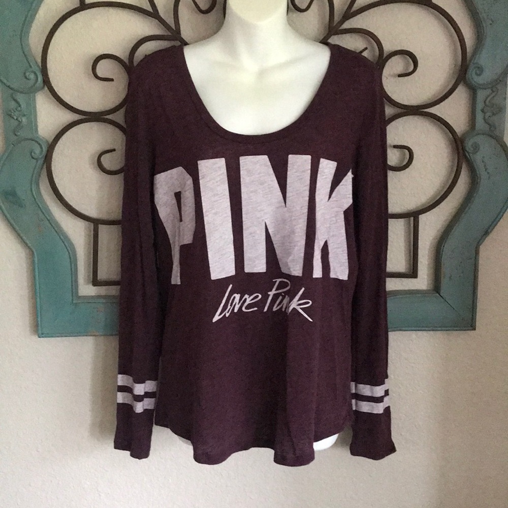 Pink Victoria Secret long sleeve tee